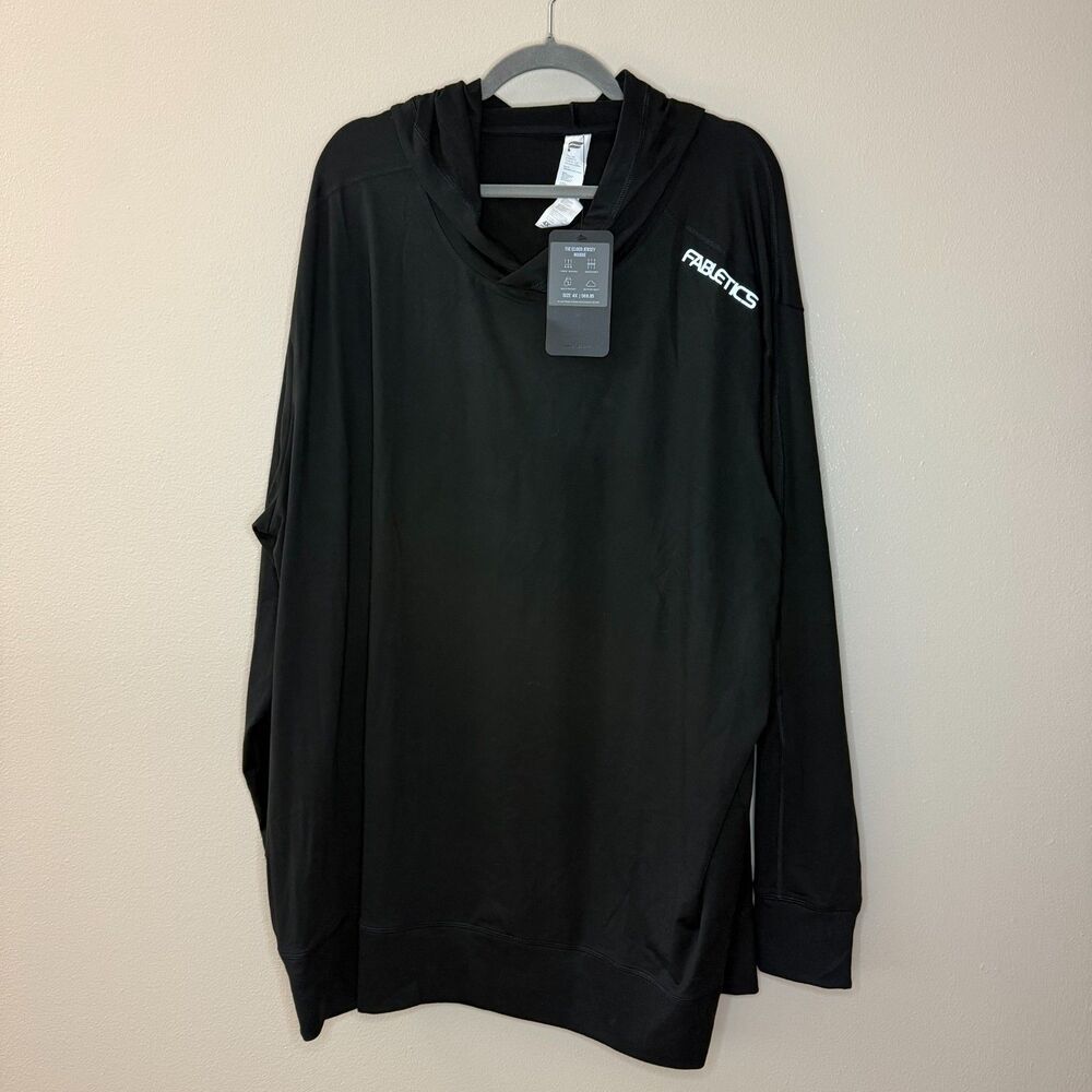 Fabletics Black The Cloud Jersey Hoodie